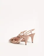Valentino Bowow Slingback Pumps In Kidskin 85Mm - Image 4